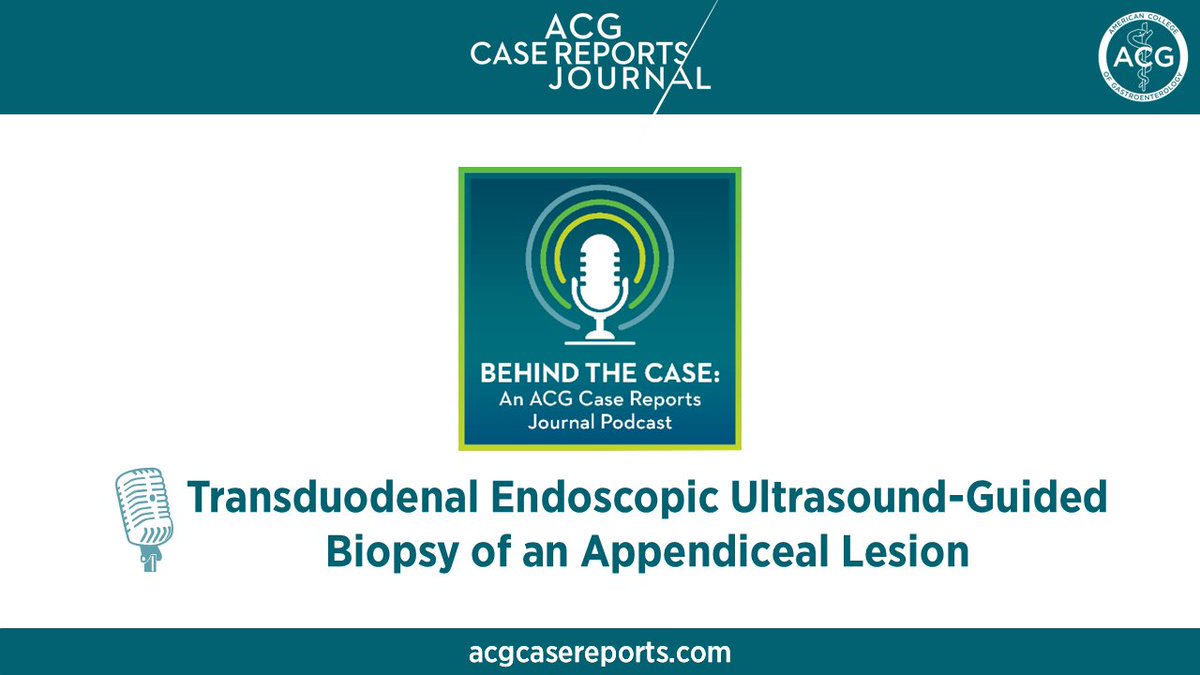 ACGCRJ (@acgcrj) on Twitter photo 🎙️ Behind the Case Podcast 🎙️
Transduodenal Endoscopic Ultrasound-Guided Biopsy of an Appendiceal Lesion
Listen: gi.org/acgcrpodcasts
Read: bit.ly/4c9VqZR
<a href="/PrateekHarne1/">Prateek Harne MBBS, MD</a> <a href="/umer446/">Umer Farooq</a> <a href="/khanz_nihal/">Nihal Ijaz Khan</a> <a href="/abdullahaabbasi/">Abdullah Abbasi, MD</a> 🎙️ Behind the Case Podcast 🎙️
Transduodenal Endoscopic Ultrasound-Guided Biopsy of an Appendiceal Lesion
Listen: gi.org/acgcrpodcasts
Read: bit.ly/4c9VqZR
<a href="/PrateekHarne1/">Prateek Harne MBBS, MD</a> <a href="/umer446/">Umer Farooq</a> <a href="/khanz_nihal/">Nihal Ijaz Khan</a> <a href="/abdullahaabbasi/">Abdullah Abbasi, MD</a>