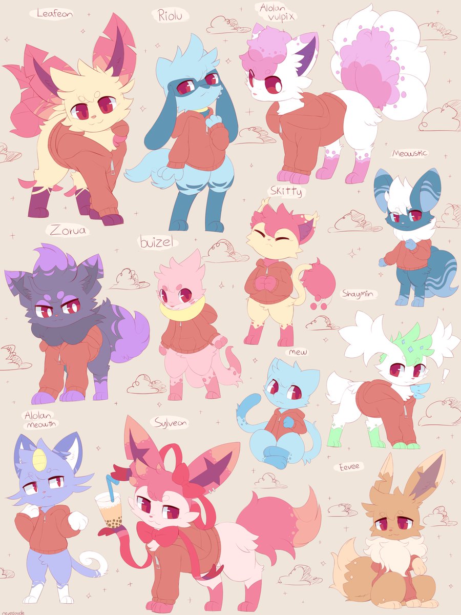 NeveDoodle's tweet photo. 12 poke forms of Neve~ https://t.co/PXIm4Qe2r4
