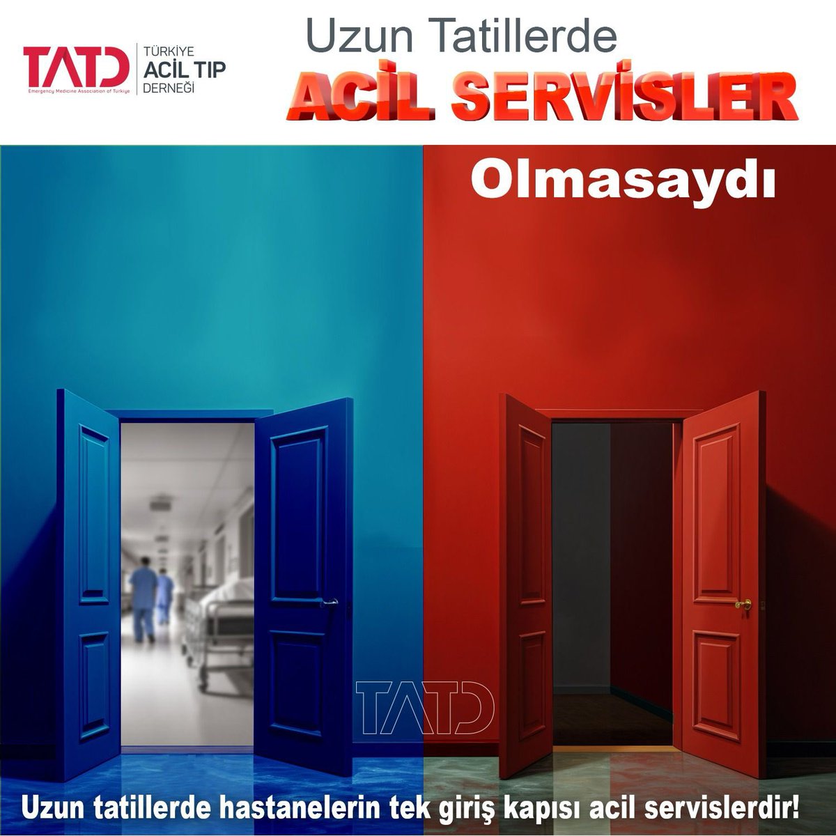 Uzun tatillerde hastanelerin tek giriş kapısı acil servislerdir!

Uzun tatillerde “Gerçek” aciller dışında tüm diğer hastaların sağlık hizmetleri aksar!
#AcilServislerOlmasaydı