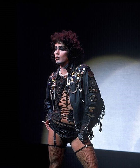 TheCinesthetic's tweet photo. tim curry in the original american production of the rocky horror picture show, 1975 https://t.co/C0GYhX5TxL
