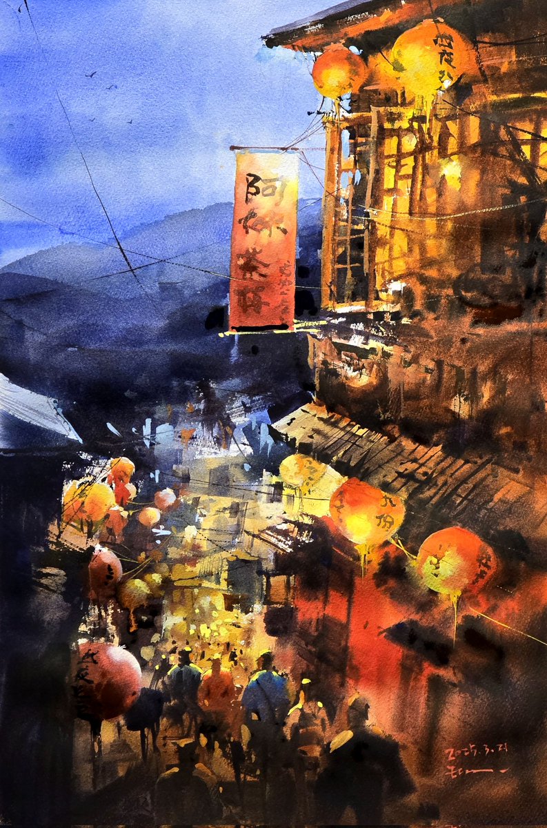 #九份 #Jiufen
#watercolor