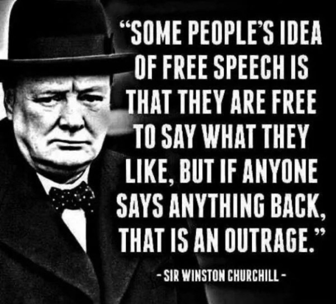 Free speech means all speech, not just the speech you want to hear.