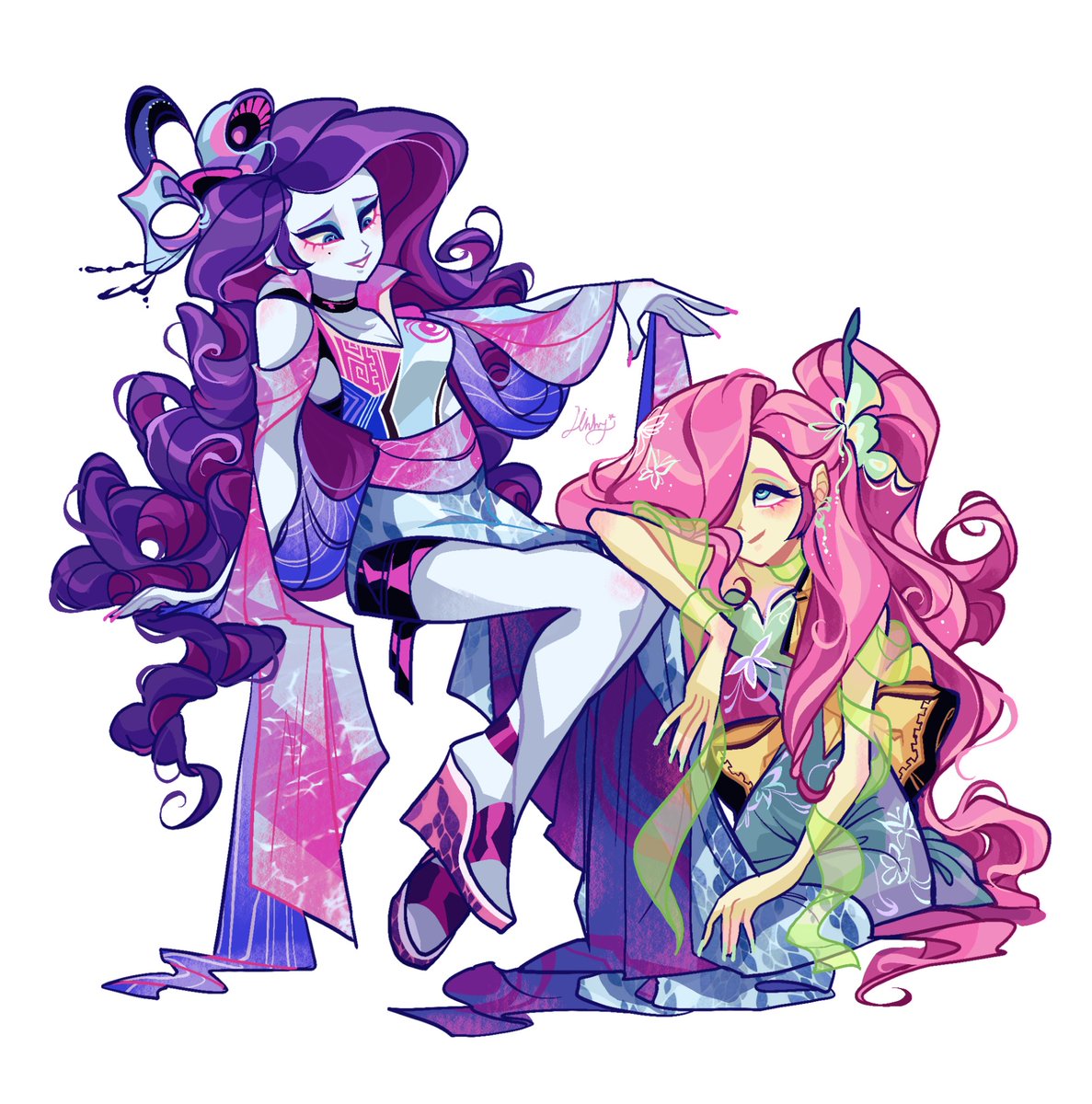 Libbly_Libby's tweet image. #MyLittlePony #MLP
✨Fluttershy and Rarity!✨