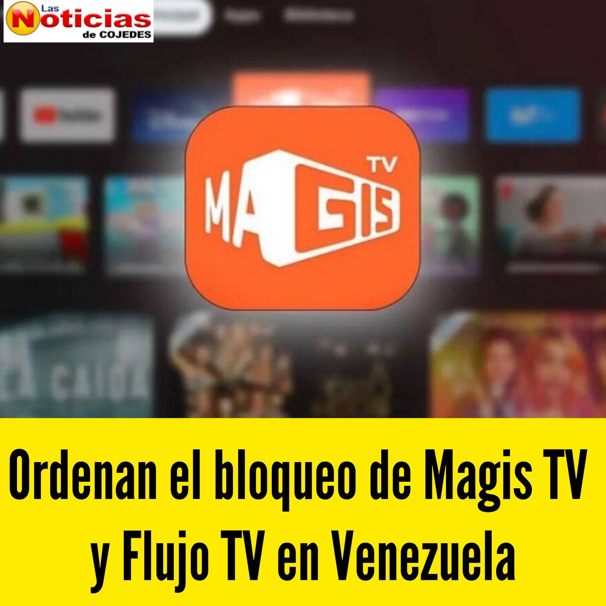 Ordenan el bloqueo de Magis TV y Flujo TV en Venezuela
instagram.com/p/DHyAk6iOBXE/…