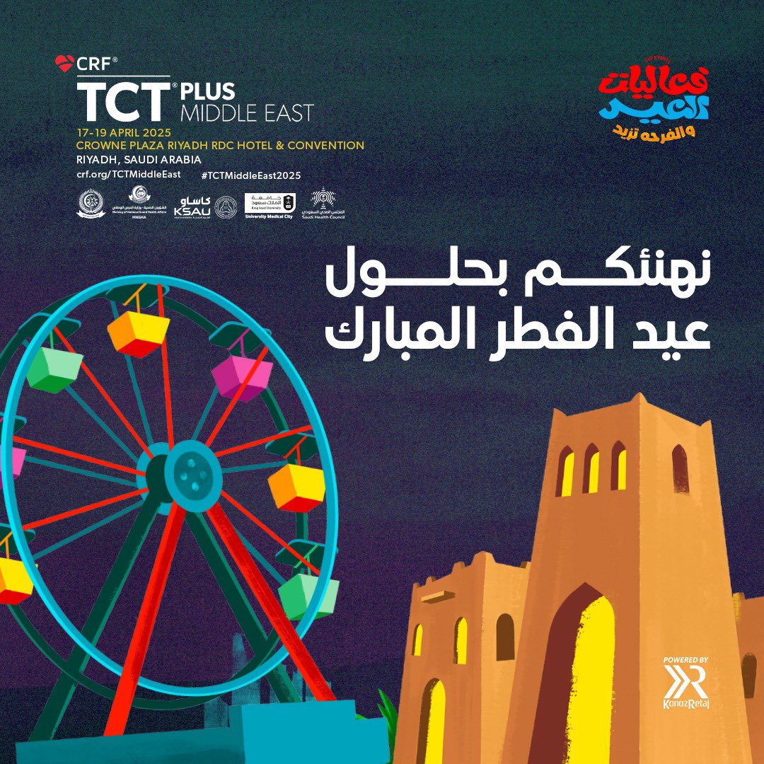 TCTME+ (@tct_me_) on Twitter photo #عيد_مبارك نراكم على خير في الرياض بعد إجازة العيد
#Eid_Mubarak see you in Riyadh after the break
<a href="/kfaraidy/">Dr. Khalid Al Faraidyالدكتور خالد الفرائضي</a> <a href="/mmamas1973/">Mamas A. Mamas</a> <a href="/mirvatalasnag/">MIЯVΛƬ #IC</a> <a href="/AlkashkariWail/">Wail AlkashkariFSCAI,FPICSوائل القشقرى🇸🇦🇨🇦🇺🇲</a> <a href="/drptca/">Khaled AlShaibi</a> <a href="/TCTConference/">TCT Conference</a> #عيد_مبارك نراكم على خير في الرياض بعد إجازة العيد
#Eid_Mubarak see you in Riyadh after the break
<a href="/kfaraidy/">Dr. Khalid Al Faraidyالدكتور خالد الفرائضي</a> <a href="/mmamas1973/">Mamas A. Mamas</a> <a href="/mirvatalasnag/">MIЯVΛƬ #IC</a> <a href="/AlkashkariWail/">Wail AlkashkariFSCAI,FPICSوائل القشقرى🇸🇦🇨🇦🇺🇲</a> <a href="/drptca/">Khaled AlShaibi</a> <a href="/TCTConference/">TCT Conference</a>