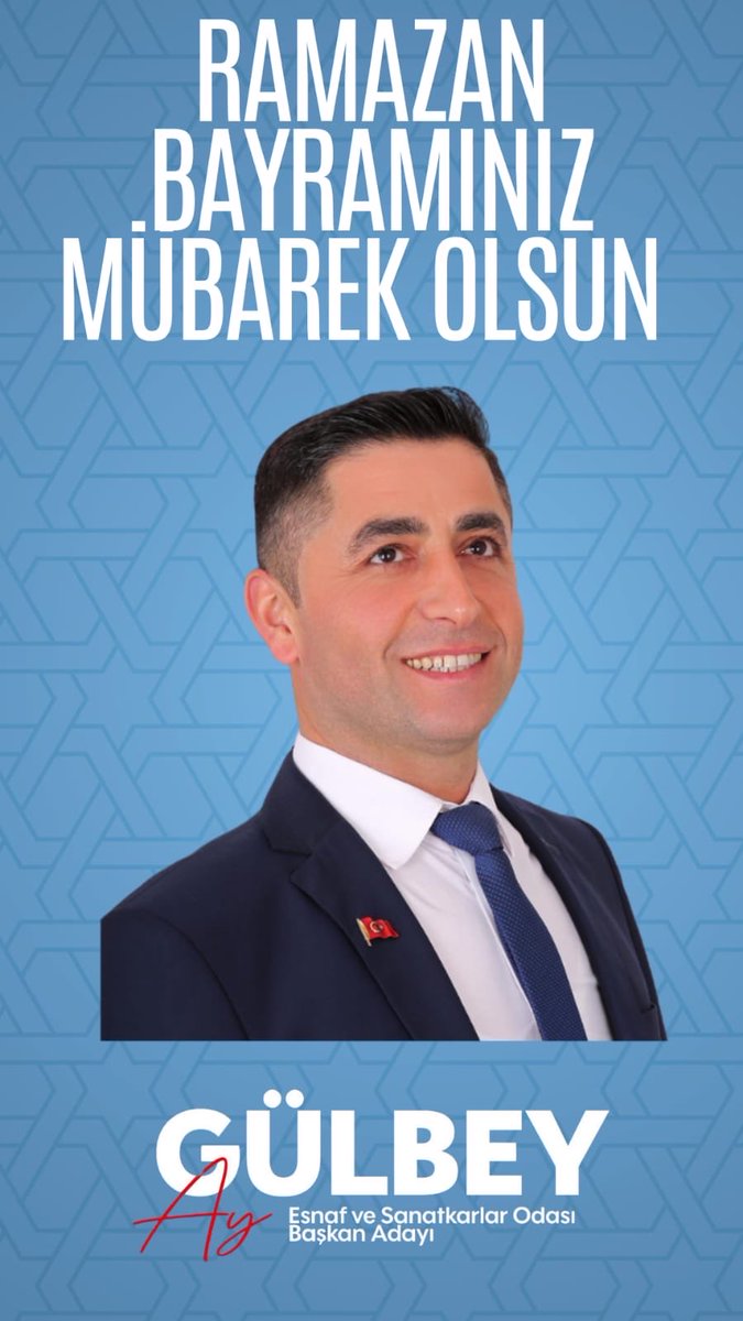 Bir Ramazan-ı Şerif’in daha sonuna geldik. Tüm esnaf ve sanatkârlarımıza hayırlı ve huzurlu bayramlar dilerim. Vefat eden tüm ustalarımıza ve büyüklerimize Allah’tan rahmet ve merhamet niyaz ederim.

Gülbey Ay
Erbaa Esnaf Odası Başkan Adayı