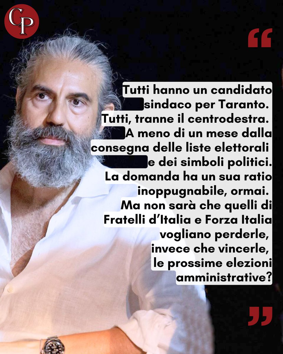 #elezionicomunali #Taranto #centrodestra #cosmopolis_media