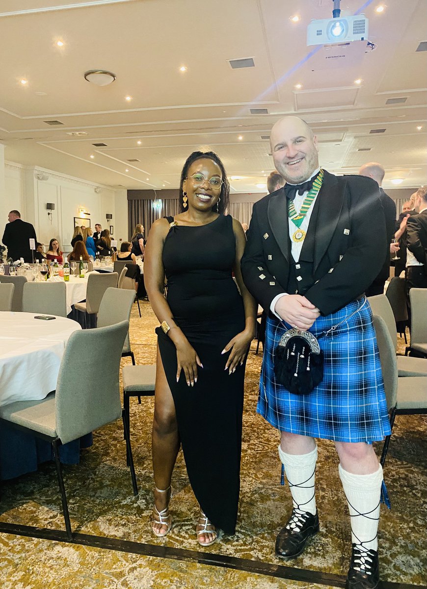 NaluleVictoria's tweet photo. @NEMEnergy1 CEO, Dr Victoria R Nalule, MCIArb was thrilled to meet the distinguished arbitrator Brandon Malone, Chairman of the Ciarb Scottish Branch, at their annual arbitration dinner, hosted by the Institute yesterday in Edinburgh, Scotland. 

Dr Victoria R Nalule, MCIArb, a passionate advocate for energy arbitration, serves as an arbitrator at Energy Disputes Arbitration Center (EDAC), is the International Chamber of Commerce ICC YAFF representative for Africa, and has authored extensively on energy and mining arbitration, with the latest book accessible at , https://t.co/jQXmRfGB1e