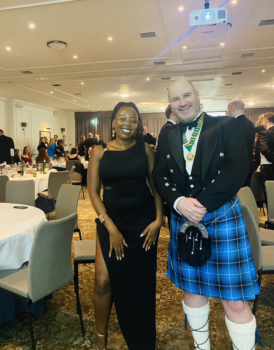 NaluleVictoria's tweet photo. @NEMEnergy1 CEO, Dr Victoria R Nalule, MCIArb was thrilled to meet the distinguished arbitrator Brandon Malone, Chairman of the Ciarb Scottish Branch, at their annual arbitration dinner, hosted by the Institute yesterday in Edinburgh, Scotland. 

Dr Victoria R Nalule, MCIArb, a passionate advocate for energy arbitration, serves as an arbitrator at Energy Disputes Arbitration Center (EDAC), is the International Chamber of Commerce ICC YAFF representative for Africa, and has authored extensively on energy and mining arbitration, with the latest book accessible at , https://t.co/jQXmRfGB1e