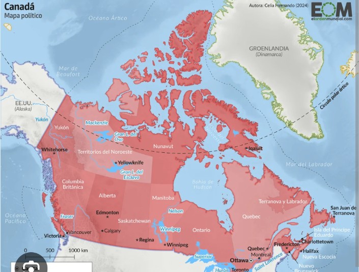 Yo que Canadá, por subir la apuesta y animar el cotarro, reclamaría no solo Groenlandia sino también Alaska, como parte de su Lebensraum. A ver quién es capaz de decir la más gorda.