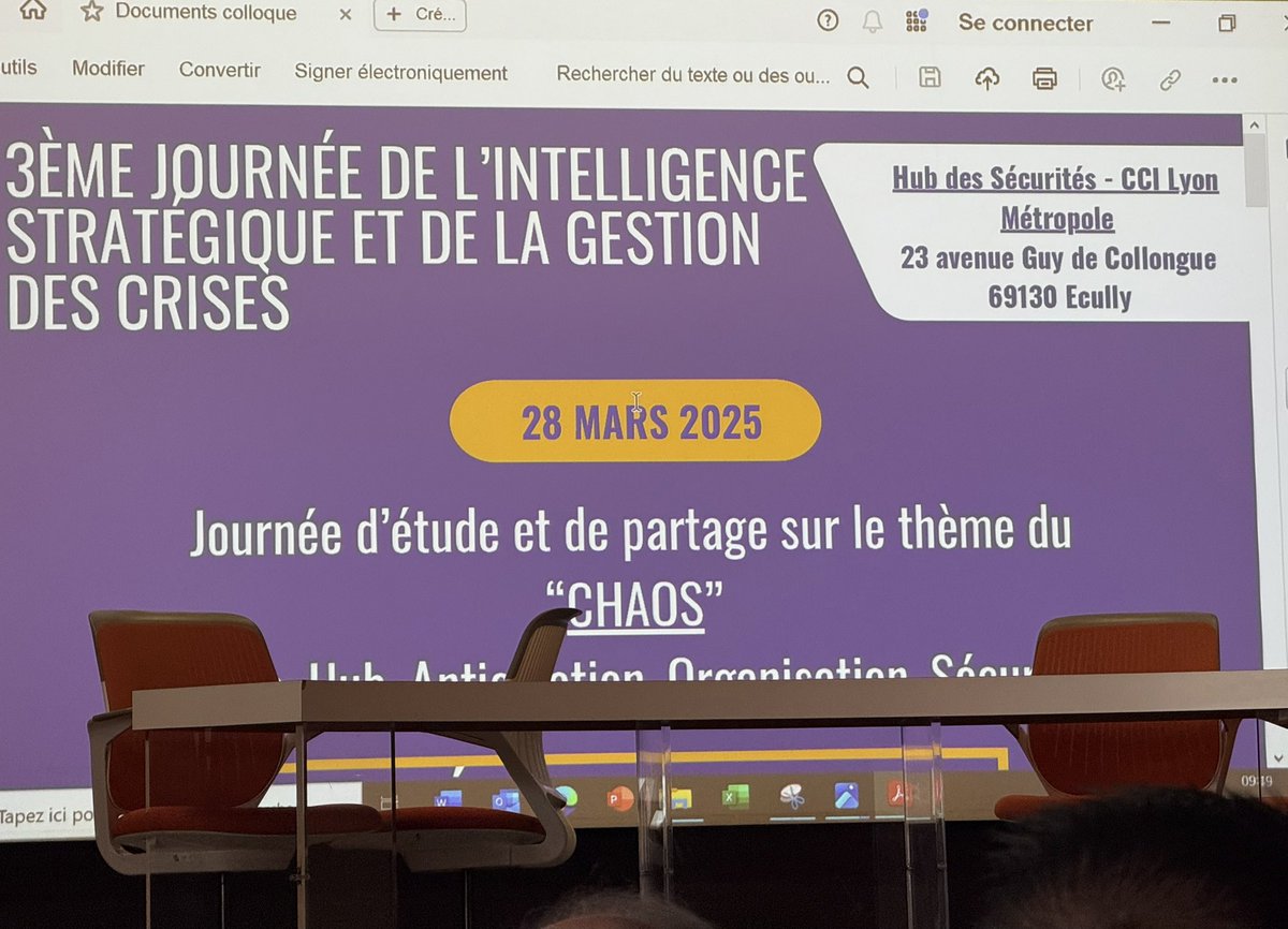 Macri David (@davidmacrifnspf) on Twitter photo Colloque CHAOS à Écully : merci à l’école <a href="/iec_ies/">Institut d'étude des crises</a> pour cette journée au Hub de la sécurité !
Fier d’avoir partagé mon expérience (<a href="/PompiersFR/">Pompiers de France</a> , <a href="/CarrefourFrance/">Carrefour</a> , <a href="/SecCivileFrance/">Sécurité Civile</a> <a href="/GardeNatFR/">Garde nationale</a> ).
Bravo aux élèves pour l’organisation et leur engagement !
L’avenir de la gestion Colloque CHAOS à Écully : merci à l’école <a href="/iec_ies/">Institut d'étude des crises</a> pour cette journée au Hub de la sécurité !
Fier d’avoir partagé mon expérience (<a href="/PompiersFR/">Pompiers de France</a> , <a href="/CarrefourFrance/">Carrefour</a> , <a href="/SecCivileFrance/">Sécurité Civile</a> <a href="/GardeNatFR/">Garde nationale</a> ).
Bravo aux élèves pour l’organisation et leur engagement !
L’avenir de la gestion