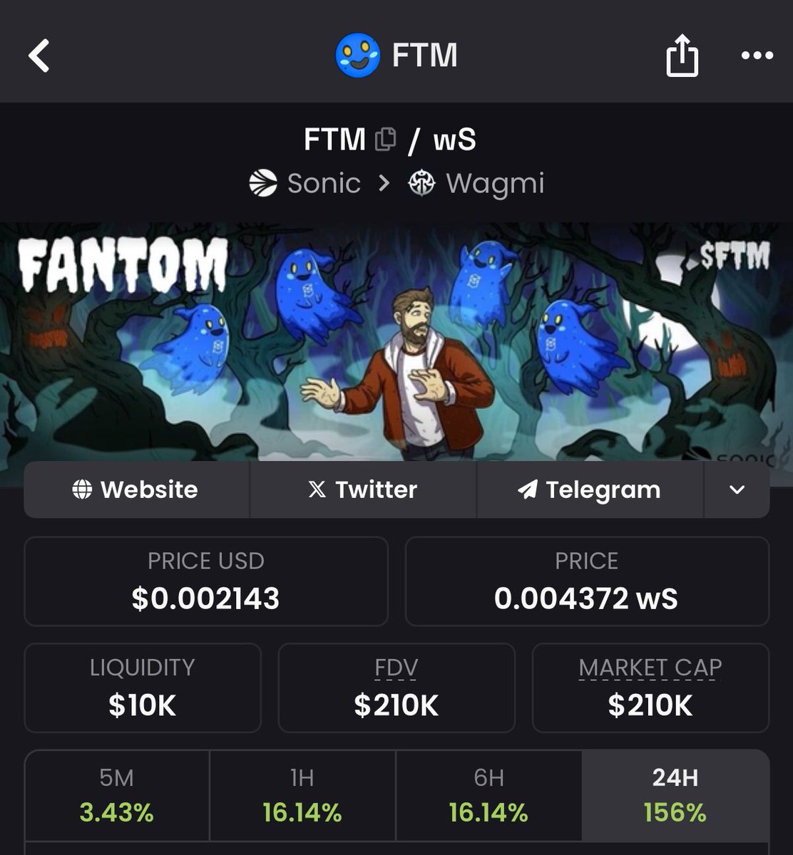 OhMyJack (@ohmyjacketh) on Twitter photo Everything is red, but $FTM didn’t get the memo…
<a href="/FTMFantomSonic/">Fantom, the Ghost of $FTM</a> is on its way to repeg with $S value !
The community is forming again!
no whales, no KOLs, no cabals!
We want 10000 ghost warriors with 1 $FTM and a dream! 👻 Everything is red, but $FTM didn’t get the memo…
<a href="/FTMFantomSonic/">Fantom, the Ghost of $FTM</a> is on its way to repeg with $S value !
The community is forming again!
no whales, no KOLs, no cabals!
We want 10000 ghost warriors with 1 $FTM and a dream! 👻