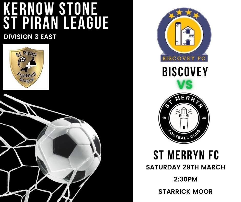 3rd time lucky for our league fixture today. We’re on the road travelling to Biscovey.