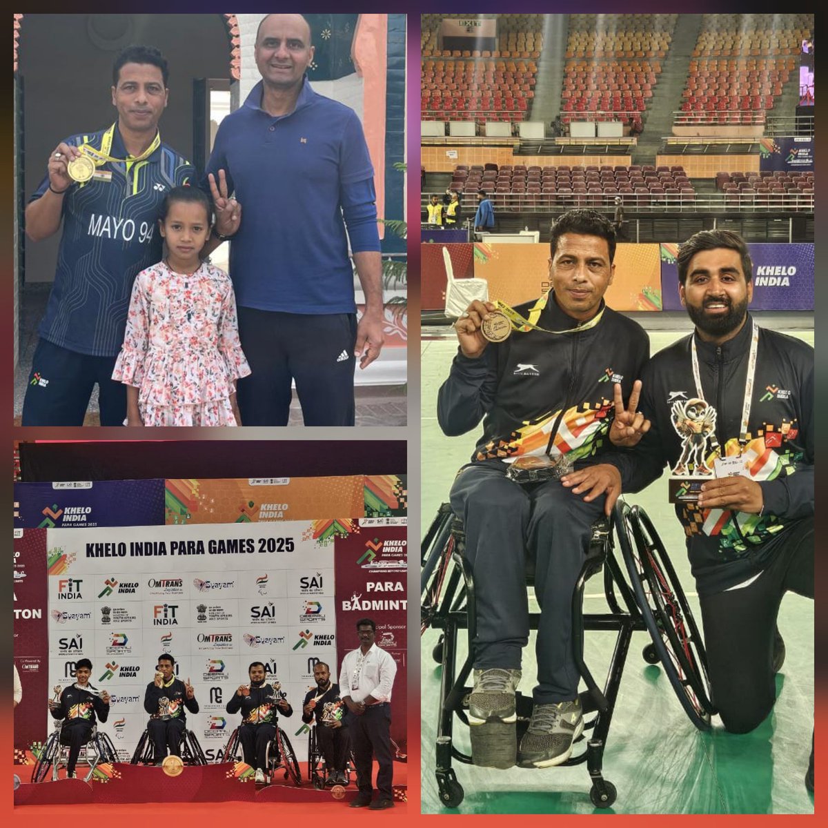 Congratulations <a href="/SANJEEVSPORTS/">Sanjeev Kumar</a> for winning gold in badminton in the Khelo India Para Games 2025 in MS-WH2 category. He's from my neighboring village Telupura.  Thanks to all batch mates of #Mayo94, who have been chipping in for his equipment &amp; travelling...<a href="/kheloindia/">Khelo India</a>