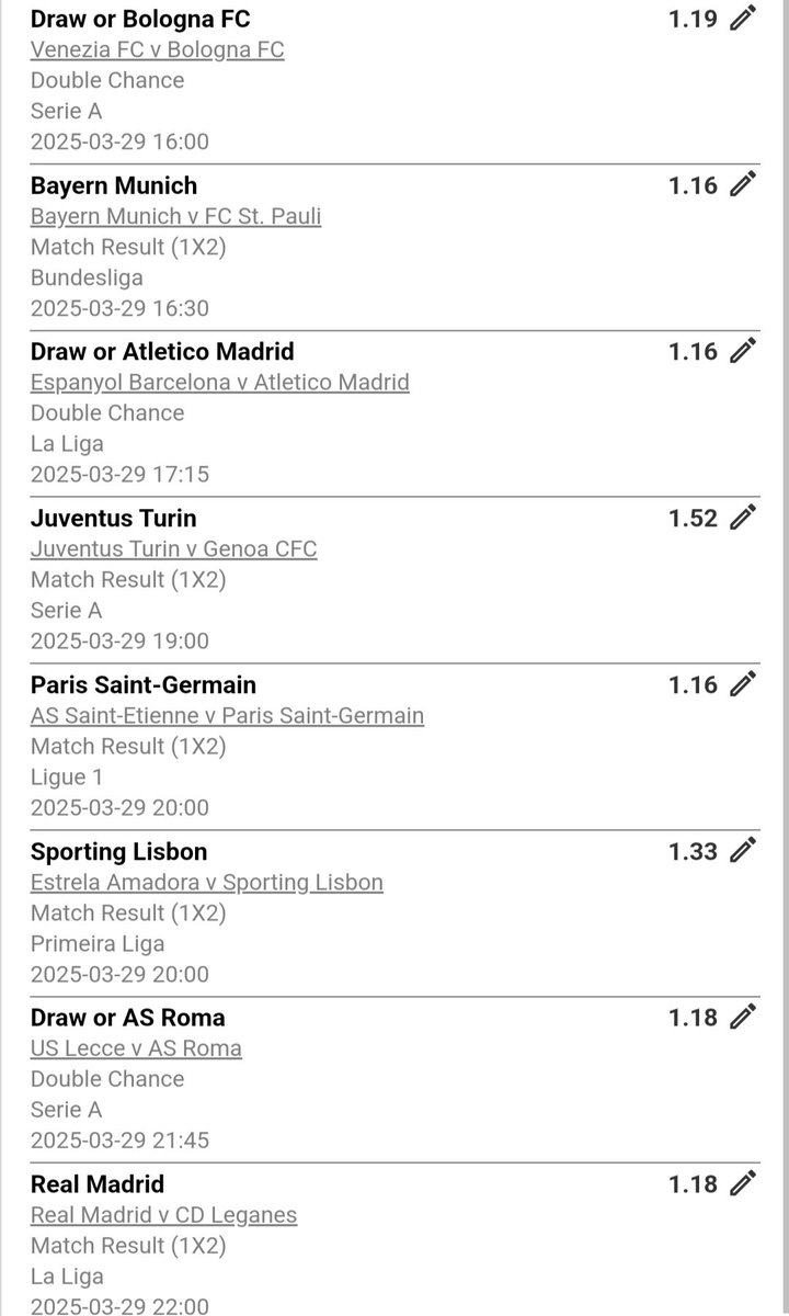LuckyDoubles's tweet image. ⏩ 8 teams ⚽ 5+ odds ⚽ Kick off: 16:00 ⚽️ ✌️
Bet Code: X94CF2242