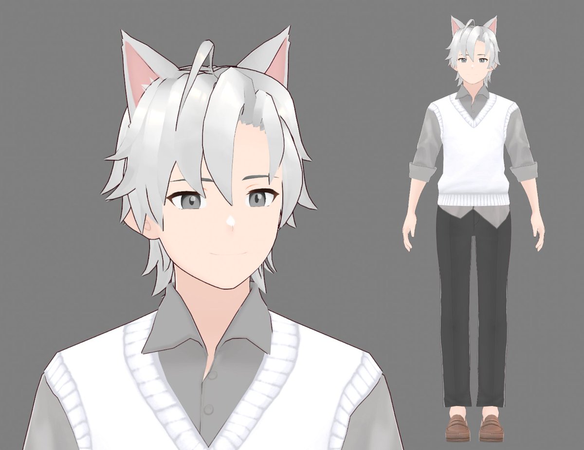 i got to show off an updated model on stream today!! It's a lot closer to my ref sheet and has so many added details, it's crazy how good it looks 🥺 

This was made by <a href="/WinstonShapard/">Winston Shapard</a> who offered to just do it for fun, which is insane to me. Thank you again!!!!!!!!