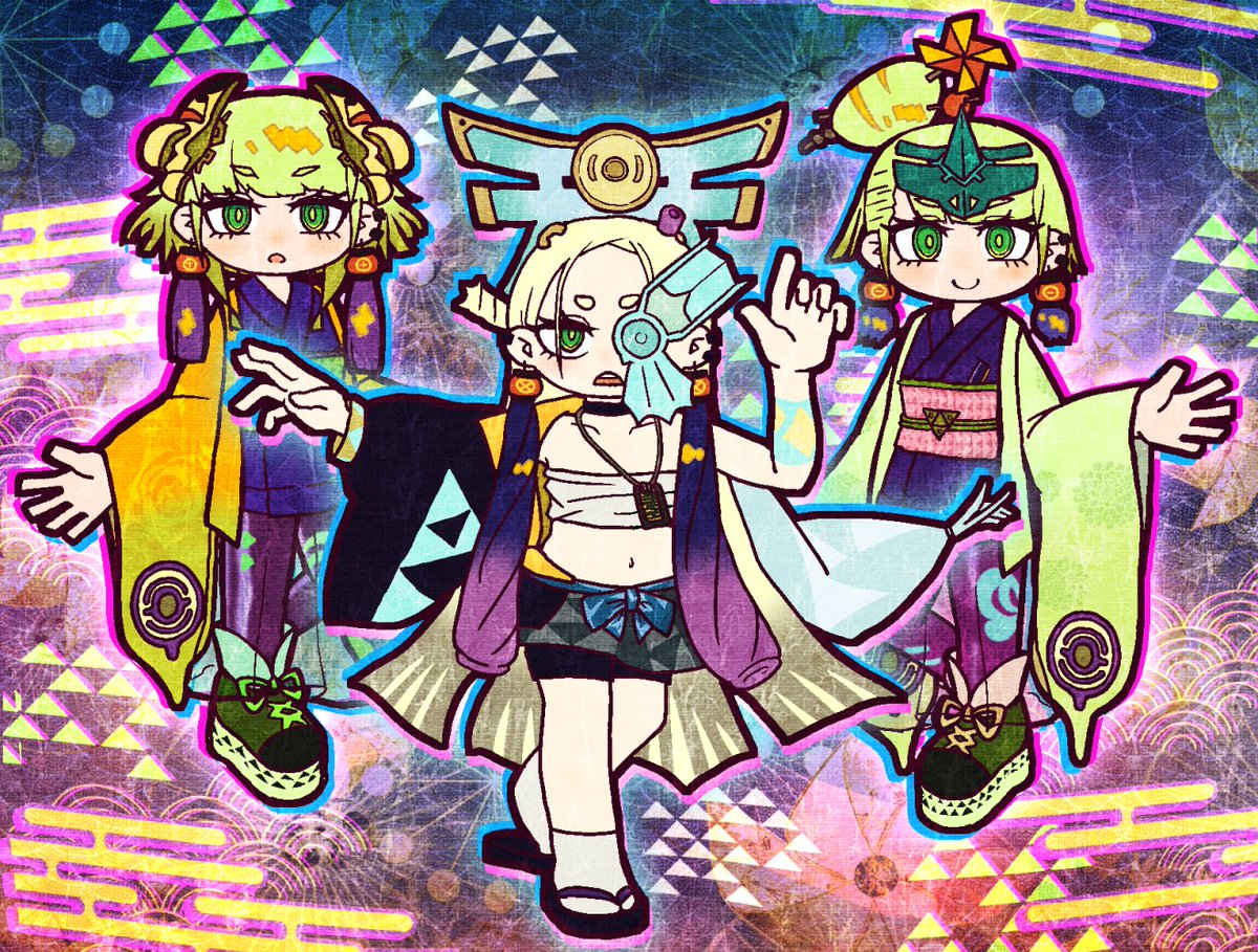 「3~4頭身くらいがすき #みんなでデフォルメ絵をあげて幸せな気分になろう 」|柊野えすな🌻⛩🕊強謙イベ43のイラスト