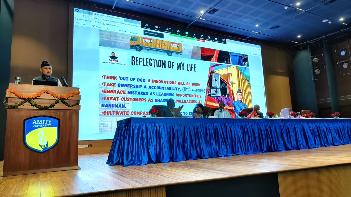 rameshagrwl's tweet photo. Always be a learner—grow, share, &amp; inspire change in the world

I was deeply honored to be invited as the Chief Guest for the valedictory session organized by Amity Institute of Food Technology, Amity University.

The session was filled with enthusiasm, with bright students.. https://t.co/zrXj8GIWGP