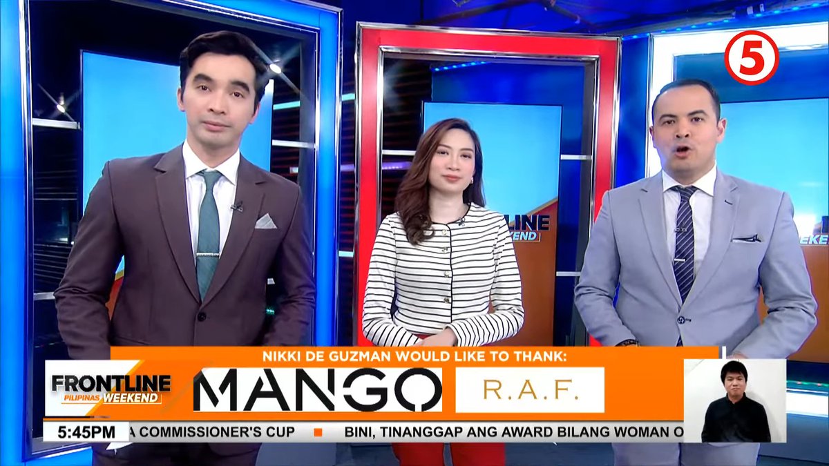 ralphierce's tweet image. #FrontlineWeekend occupied the newsroom studio two weeks ago, but moved to the balcony studio last week as Studio 5 is undergoing makeovers for MQuest&apos;s #BilangPilipino2025 coverage.

Left screenshot was two weeks ago. Right screenshot was from tonight&apos;s newscast.
