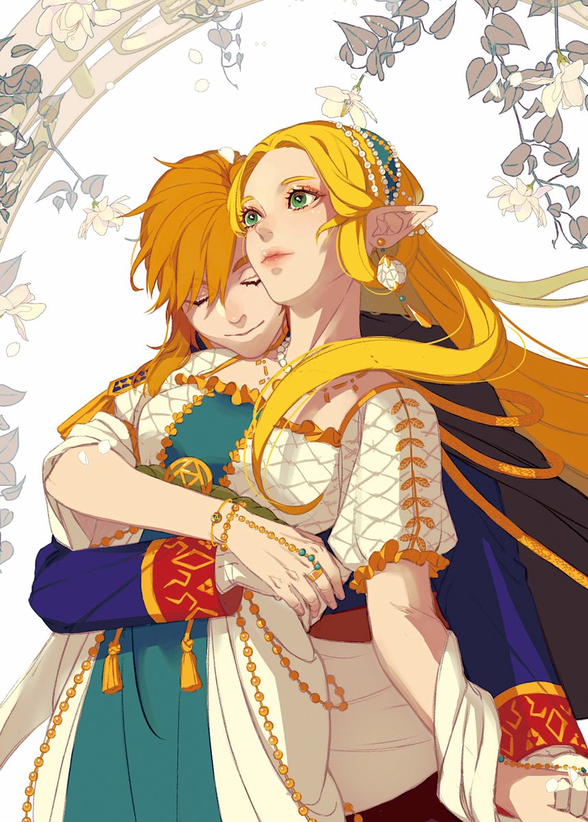 リンク(ゼルダの伝説) ,ゼルダ姫 「로판링젤 크롭 」|이어리*에코백 통판중のイラスト