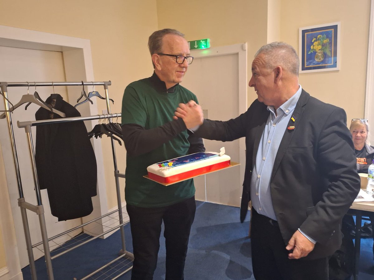 It’s great to host this years Conference of Clerical and Supervisory grades. Especially after losing conference stalwart Willie Strang. Our very own legend Graham Buchanan also presented with a couple of birthday cakes! <a href="/RMTunion/">RMT</a>