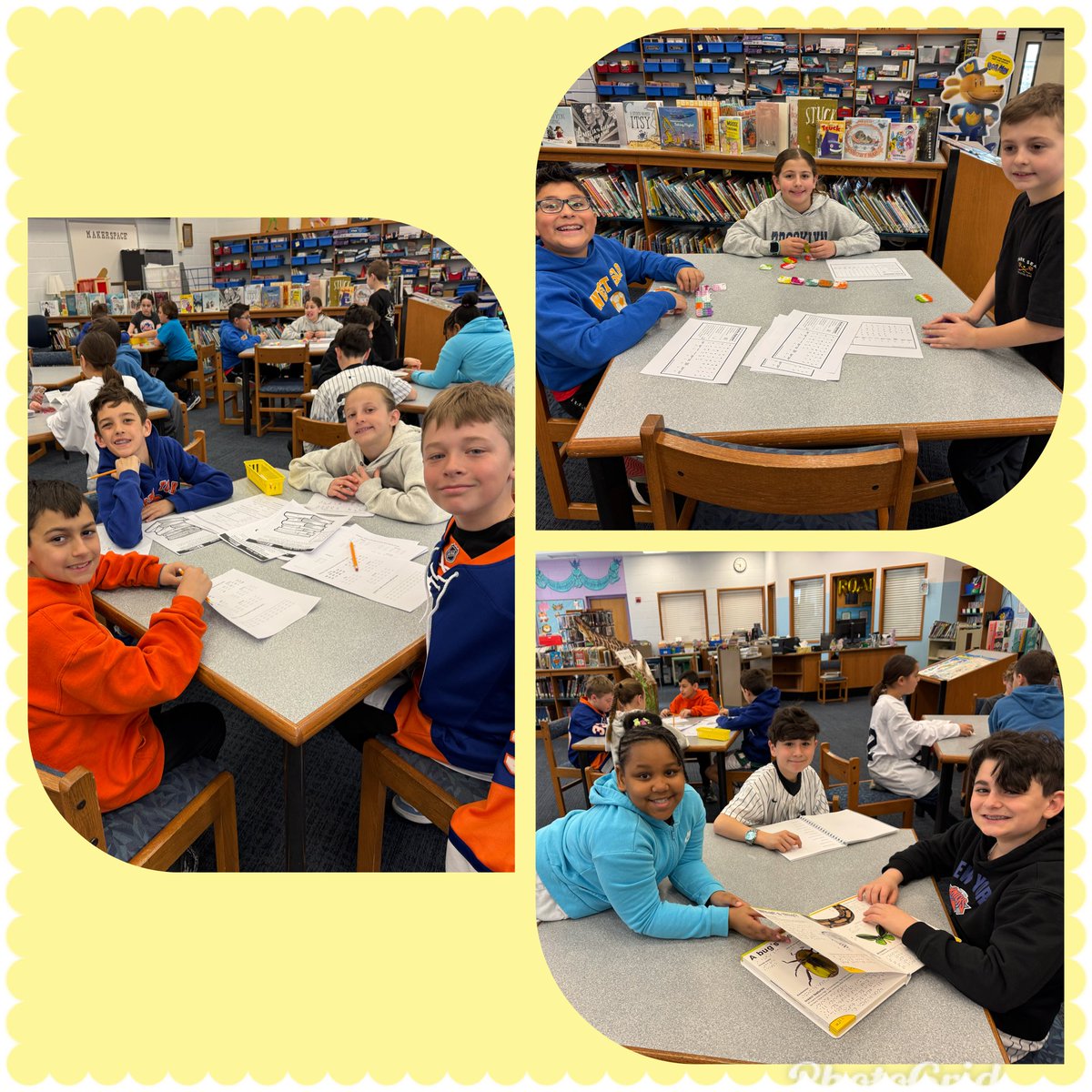 Makerspace fun!  After learning about Louis Braille students got to experience the life of a blind person by creating, reading, and playing games as a blind person would. #WIProud