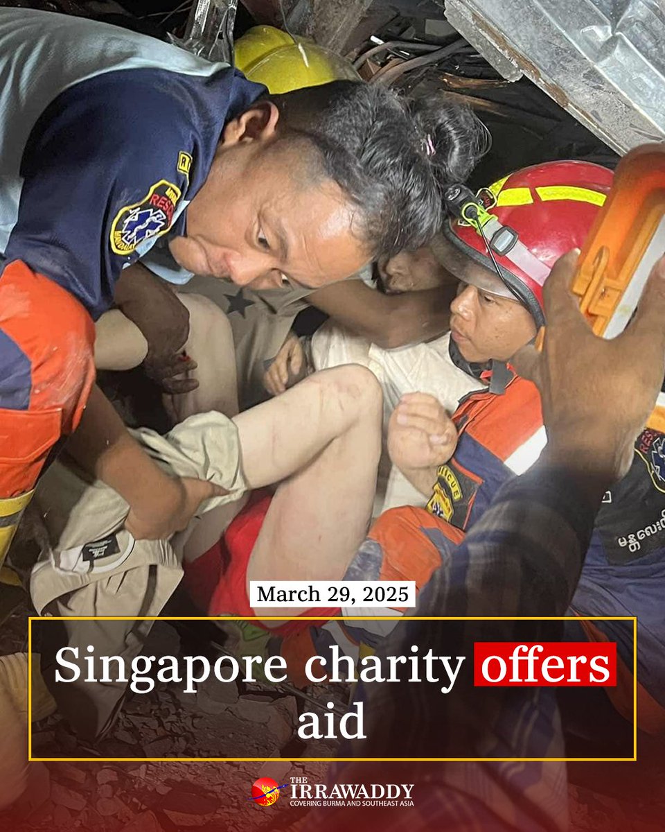 IrrawaddyNews's tweet image. The Singapore Red Cross said it would provide an initial S$150,000 for  emergency efforts in Myanmar and Thailand following Friday’s earthquake.  #WhatsHappeningInMyanmar