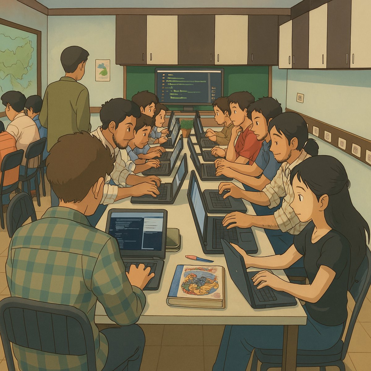 DebugShala's tweet photo. Debugshala reimagined in a Ghibli-style world!📷📷

 #indore #debugshala #lifeatdebugshala #marketing #trends #coding #programming #ghibli https://t.co/Chr8owqaep