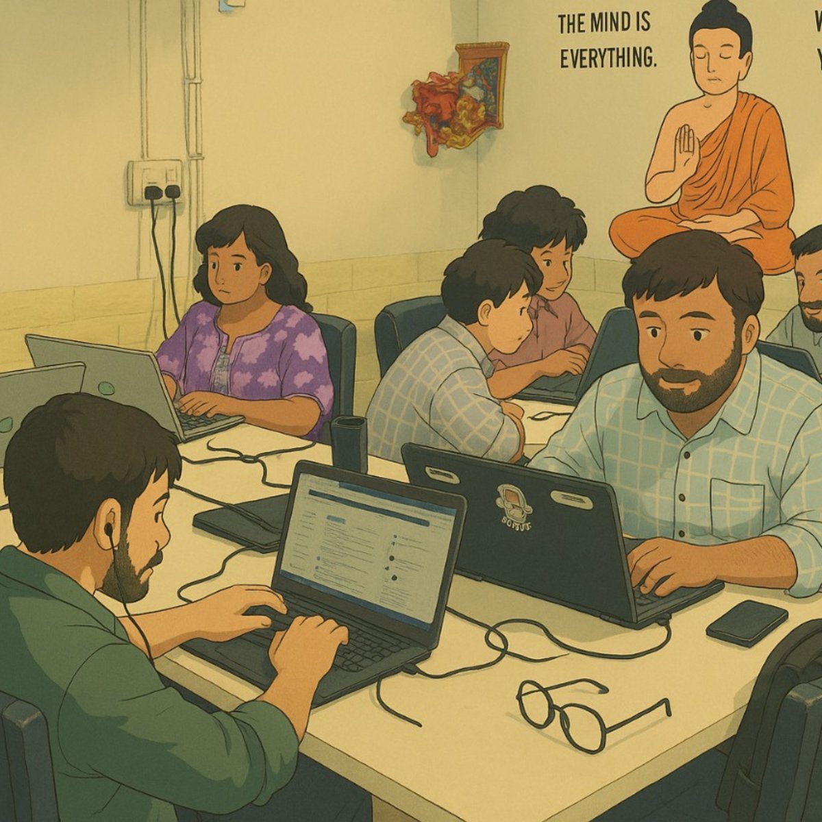 DebugShala's tweet photo. Debugshala reimagined in a Ghibli-style world!📷📷

 #indore #debugshala #lifeatdebugshala #marketing #trends #coding #programming #ghibli https://t.co/Chr8owqaep