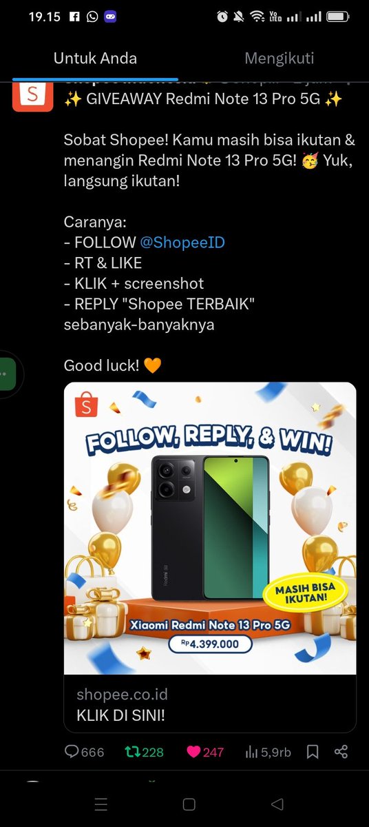 Syafah2016's tweet photo. Shopee TERBAIK
@ShopeeID https://t.co/9zjDFZEY8x