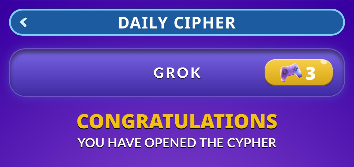 Telxion's tweet image. 🔥Hamster Kombat GameDev 🔥

Daily Cipher and Daily Combo    

📅 29.03.2025 

Code:  GROK

G - - .
R . - .
O - - -
K - . -

 #HamsterKombat #GameDev #dailycipher #dailycombo