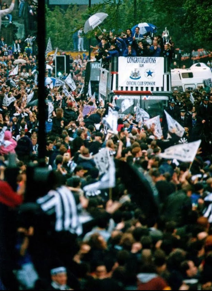 Vividly remember the parade in 1993, aged 7, going with my Grandad. Today I get to take my 7 year old son to an NUFC parade with his Granda.