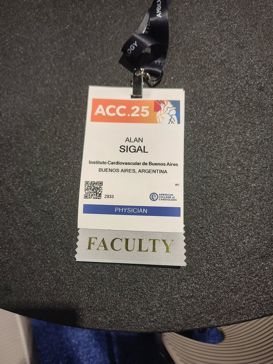 Empieza un nuevo congreso <a href="/ACCinTouch/">American College of Cardiology</a> ! Enorme placer participar este año como Faculty