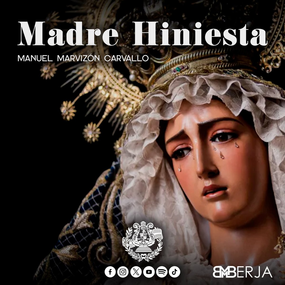 🎺✨ ¡Seguimos con las novedades en nuestro repertorio! ✨🎺

Nos complace anunciar que añadimos Madre Hiniesta de Manuel Marvizón a nuestro repertorio. Otra joya musical que pronto sonará en nuestras salidas procesionales. 🎶💙

#BMMBerja #SemanaSanta #MúsicaProcesional