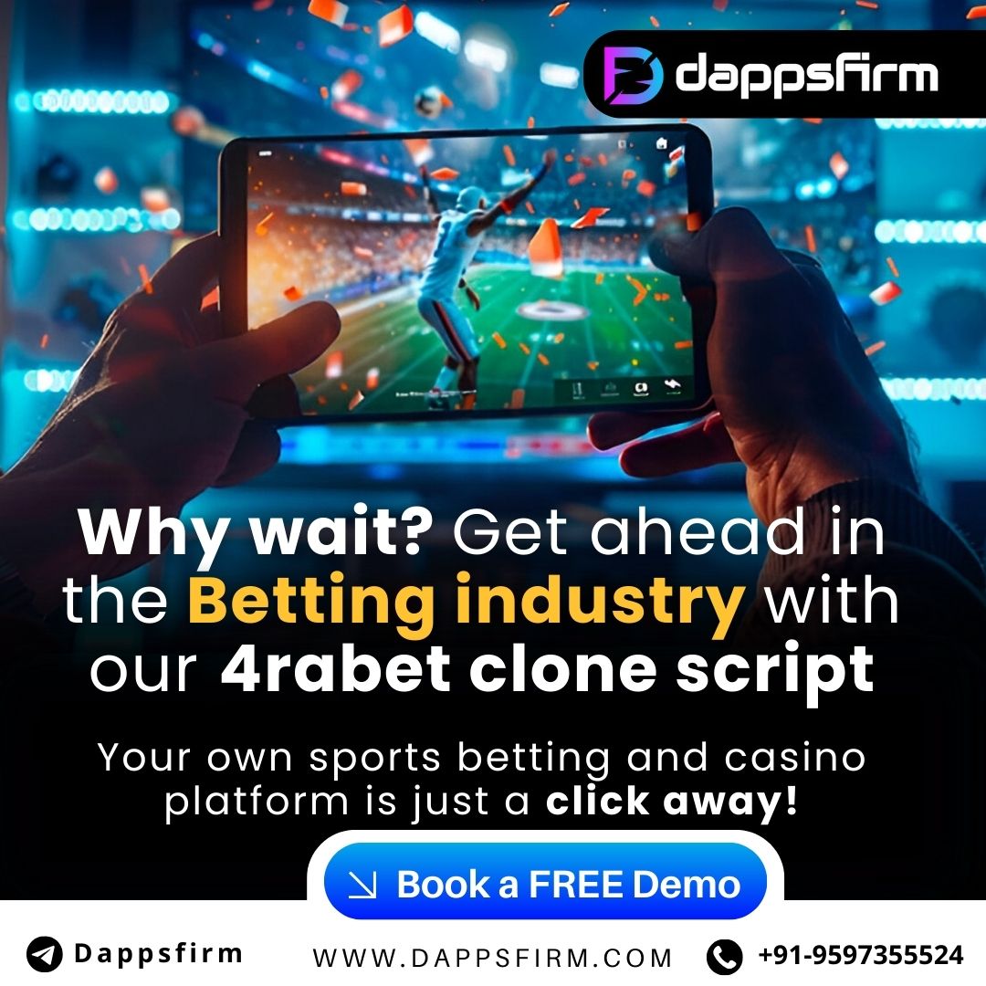 HRuffes47024's tweet image. Launch your own 4rabet-like betting platform! 🚀 Our 4rabet clone script offers top features, full customization &amp;amp; smooth betting experience. DappsFirm delivers at minimal cost &amp;amp; quick launch! 🎰⚡

🌐dappsfirm.com/4rabet-clone-s…

#4rabetCloneScript  #BettingAppDevelopment #dappsfirm