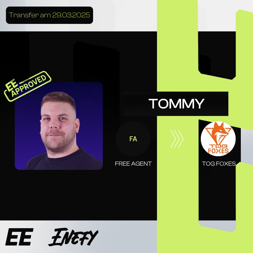 Offiziell bestätigt: <a href="/xtornadotommy/">RZN Tommy</a> ist <a href="/TOGfoxes/">TeamOrangeGaming</a> als Content Creator beigetreten 📰

Glückwunsch!