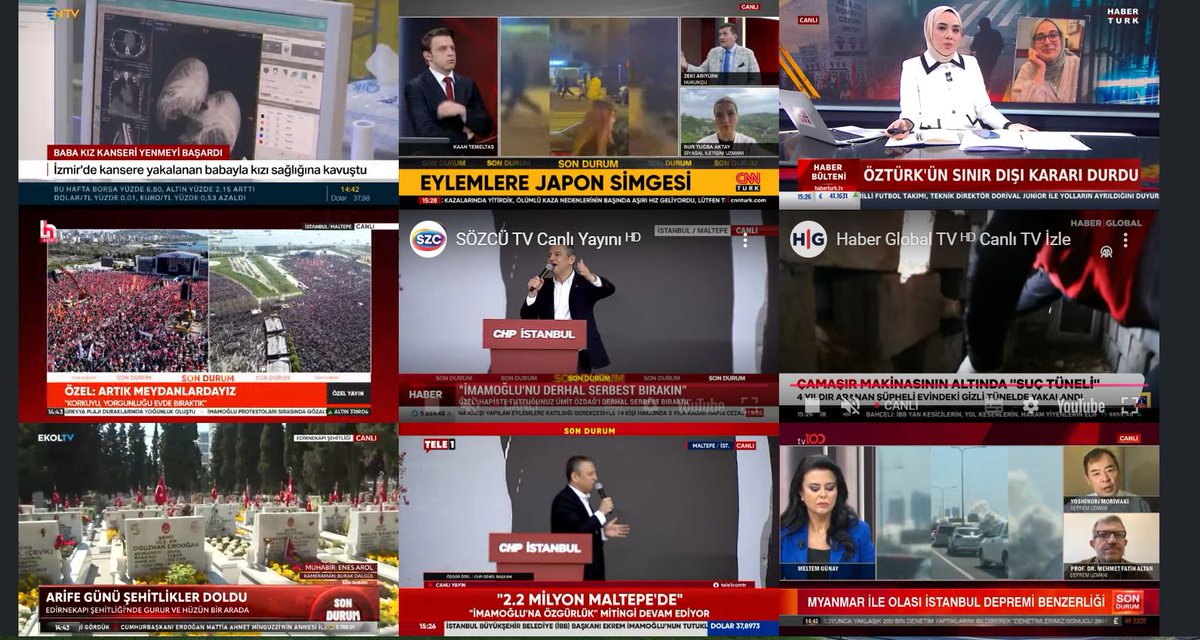 Durum budur.. 3 kanal hariç, kuşlar, böcekler haberciliği var.. Milyonları görmeyen penguen habercileri...