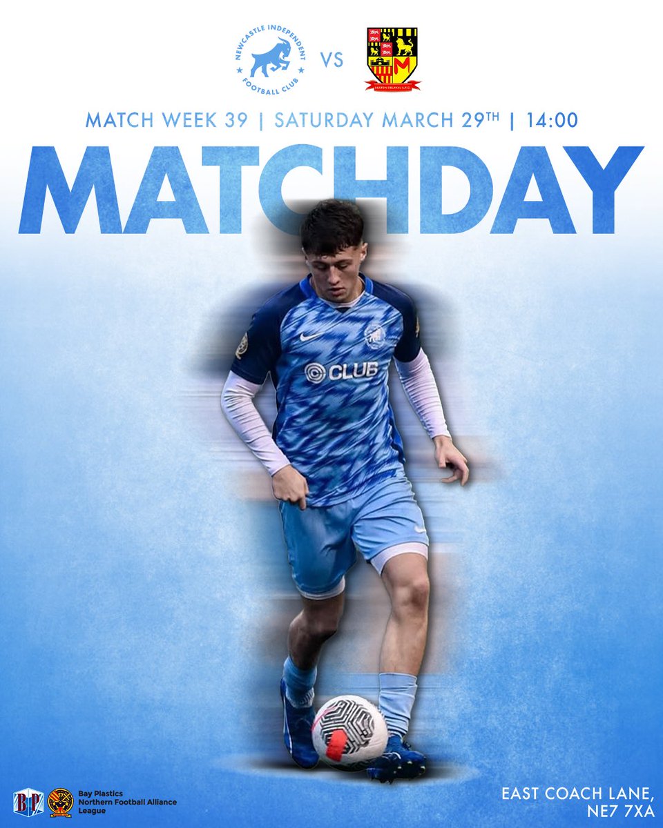 Newcastle Independent FC (@nifc_goat) on Twitter photo ποΈ Saturday 29th March
π <a href="/delavalafc/">Seaton Delaval AFC</a>
π East Coach Lane, NE77XA
β° 14:00 KO ποΈ Saturday 29th March
π <a href="/delavalafc/">Seaton Delaval AFC</a>
π East Coach Lane, NE77XA
β° 14:00 KO