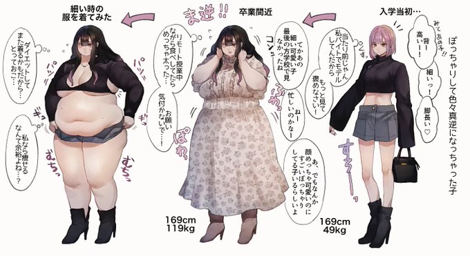 ぽっちゃりして色々真逆になっちゃった子 