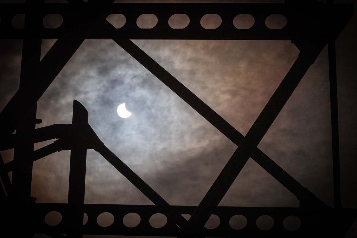 Riverside ground shots meets partial eclipse #utb