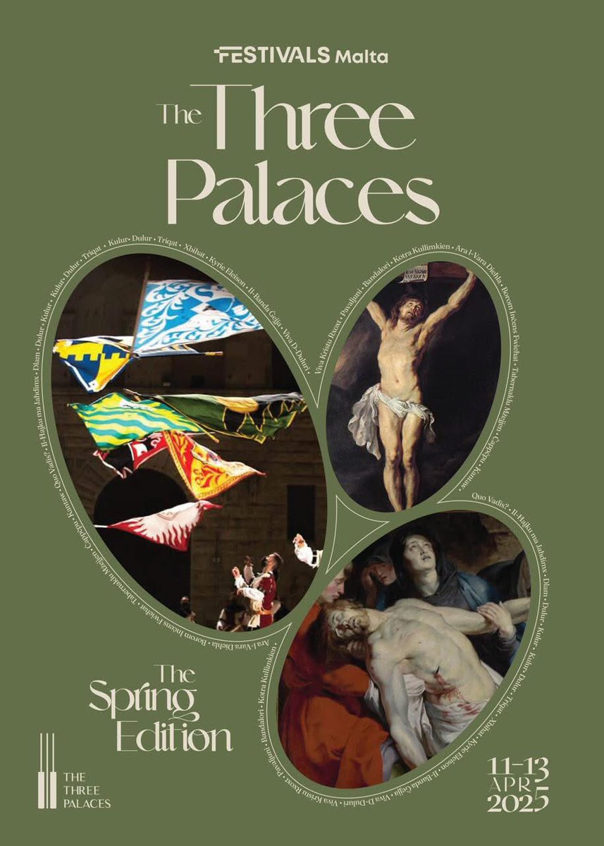 The Three Palaces Festival (@3palaces) on Twitter photo A new addition <a href="/3Palaces/">The Three Palaces Festival</a>!
Our first Spring Edition.
Curated by <a href="/M_Castelletti/">Dr Michelle Castelletti</a>
<a href="/Festivals_Malta/">Festivals Malta</a> <a href="/ArtsMalta/">Arts Council Malta</a> <a href="/heritagemalta/">Heritage Malta</a> <a href="/VisitMalta/">VisitMalta</a> <a href="/VallettaCampus/">Valletta Campus UoM</a> <a href="/StJohnCCF/">St John's Co-Cathedral</a> <a href="/maltatoday/">MaltaToday</a> <a href="/moveodance/">Moveo Dance Company</a> <a href="/c_montepulciano/">Comune Montepulciano</a> viene a Malta! <a href="/Gazzettadimalta/">Gazzetta di Malta</a> <a href="/italiani_estero/">italianiallestero</a> <a href="/IsimeRoma/">Istituto Storico Italiano per il Medioevo</a> <a href="/Montep_Blog/">MontepulcianoBlog</a> A new addition <a href="/3Palaces/">The Three Palaces Festival</a>!
Our first Spring Edition.
Curated by <a href="/M_Castelletti/">Dr Michelle Castelletti</a>
<a href="/Festivals_Malta/">Festivals Malta</a> <a href="/ArtsMalta/">Arts Council Malta</a> <a href="/heritagemalta/">Heritage Malta</a> <a href="/VisitMalta/">VisitMalta</a> <a href="/VallettaCampus/">Valletta Campus UoM</a> <a href="/StJohnCCF/">St John's Co-Cathedral</a> <a href="/maltatoday/">MaltaToday</a> <a href="/moveodance/">Moveo Dance Company</a> <a href="/c_montepulciano/">Comune Montepulciano</a> viene a Malta! <a href="/Gazzettadimalta/">Gazzetta di Malta</a> <a href="/italiani_estero/">italianiallestero</a> <a href="/IsimeRoma/">Istituto Storico Italiano per il Medioevo</a> <a href="/Montep_Blog/">MontepulcianoBlog</a>