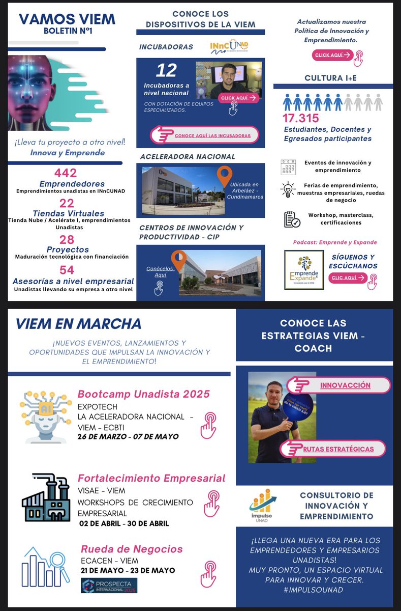 📢 ¡Lanzamos VAMOS VIEM! 🚀
Desde la Vicerrectoría de Innovación y Emprendimiento de la UNAD, te presentamos nuestro primer boletín.

📩 ¡Descúbrelo ahora y construyamos juntos el futuro de la UNAD!

🔗 Accede al boletín aquí: drive.google.com/file/d/1i0miSg…

<a href="/JaimeLeal_/">Jaime Leal Afanador</a>