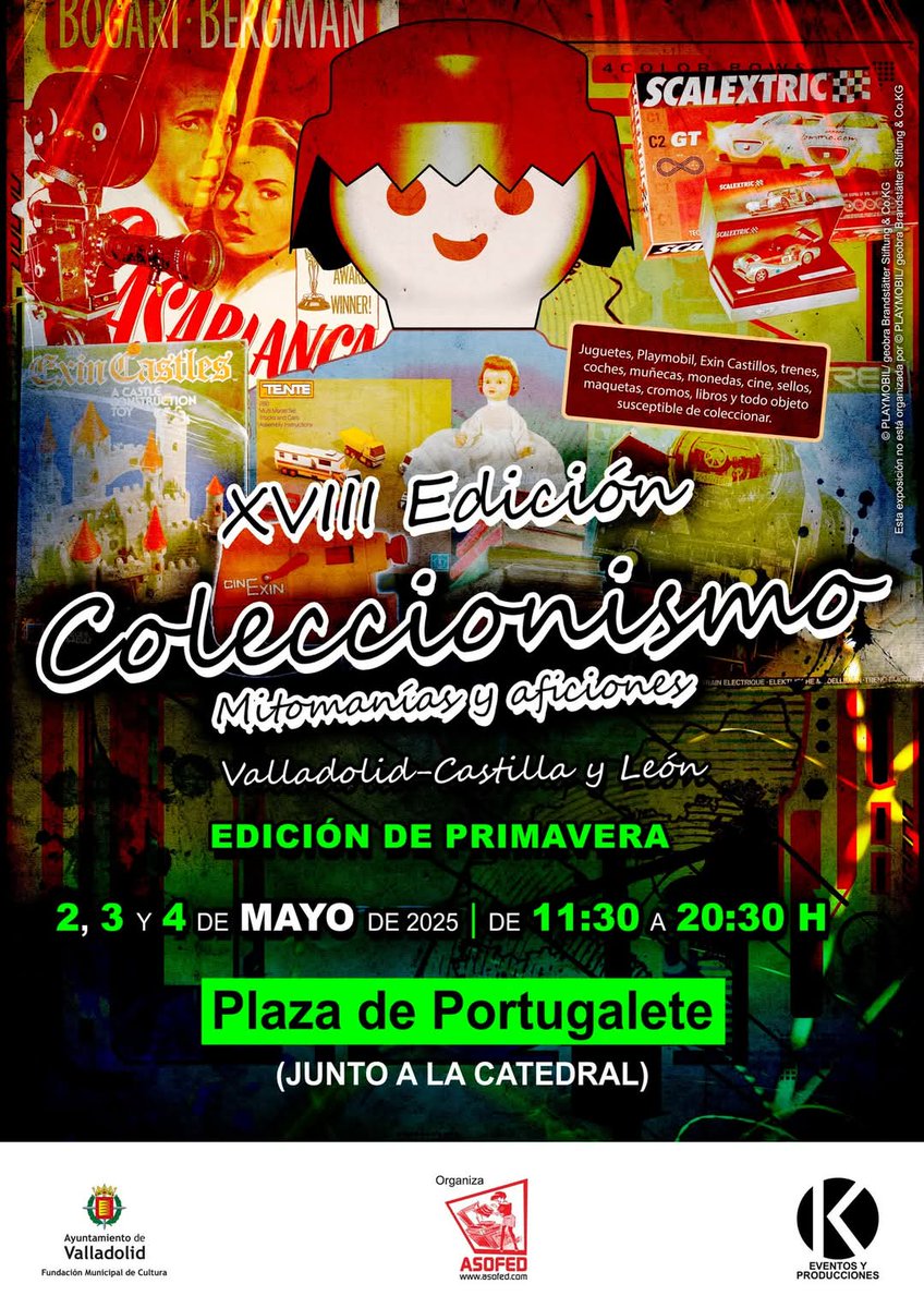 ASOFED (@asofed) on Twitter photo XVIII Edición de Coleccionismo de Valladolid Castilla y León. 2, 3 y 4 mayo de 2025. En breve más información. Os esperamos. <a href="/EventosMonica/">MónicaKEventos</a> K Eventos y Producciones <a href="/imaginaclicks7/">Imaginaclicks7</a> XVIII Edición de Coleccionismo de Valladolid Castilla y León. 2, 3 y 4 mayo de 2025. En breve más información. Os esperamos. <a href="/EventosMonica/">MónicaKEventos</a> K Eventos y Producciones <a href="/imaginaclicks7/">Imaginaclicks7</a>