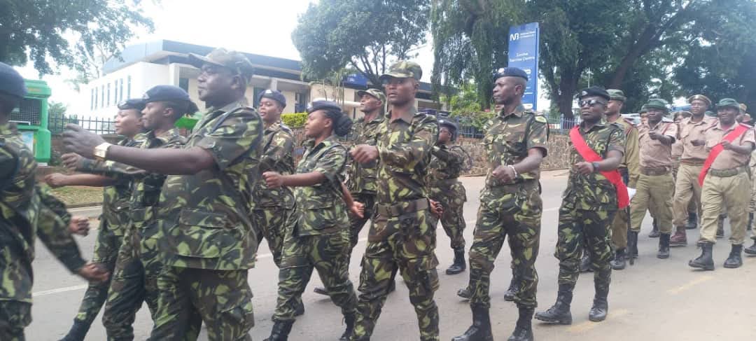 ednyoka's tweet photo. Men in uniform celebrating the Jubilee of Pilgrims of Hope at St. Charles Lwanga parish, Zomba, Malawi. #Catholic_church https://t.co/3OJjSuE5nk