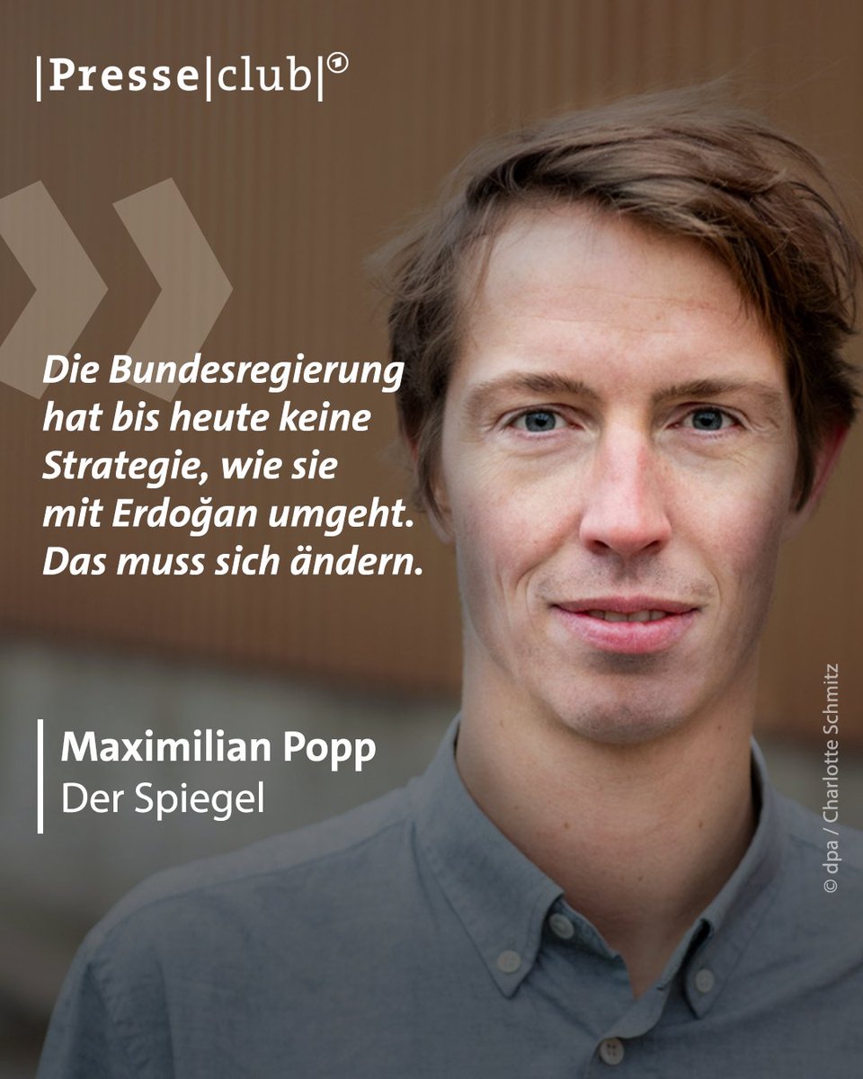 Presseclub (@ard_presseclub) on Twitter photo Die Bundesregierung und die EU sollten sich jetzt solidarisch mit dem Demonstrierenden in der Türkei zeigen, findet <a href="/Maximilian_Popp/">Maximilian Popp</a> (<a href="/derspiegel/">DER SPIEGEL</a>). Sie müssten Erdoğan unter Druck setzen, etwa durch Wirtschaftssanktionen. #presseclub Die Bundesregierung und die EU sollten sich jetzt solidarisch mit dem Demonstrierenden in der Türkei zeigen, findet <a href="/Maximilian_Popp/">Maximilian Popp</a> (<a href="/derspiegel/">DER SPIEGEL</a>). Sie müssten Erdoğan unter Druck setzen, etwa durch Wirtschaftssanktionen. #presseclub