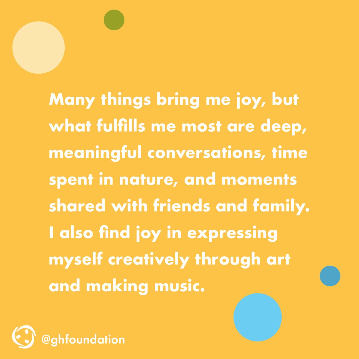 GHFoundation's tweet image. Where do you find joy? For Lizzie Davis Holley, our senior mental health resources manager, joy comes from many sources—among them, creating meaningful connections and embracing artistic expression.

#findjoy #granthalliburtonfoundation #liveinhope