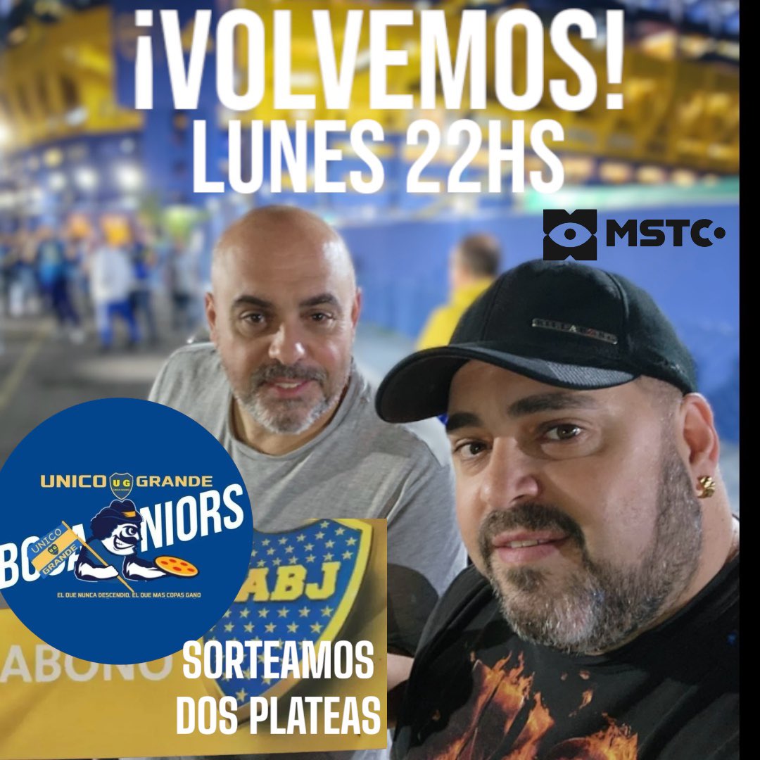 El lunes vamos a sortear dos plateas para el partido contra Barracas en el templo. 
Los que me sigan, den like y Rt y participan del sorteo en vivo.