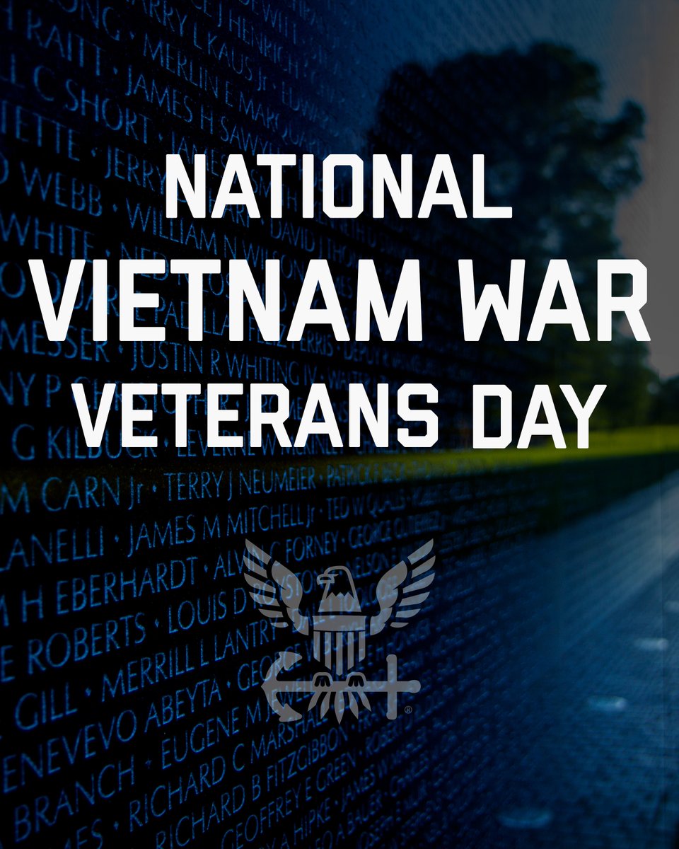 Today, we come together to honor the extraordinary 2.7 million men and women who served in the Vietnam War. Their sacrifices and bravery have left an indelible mark on our history. #AmericasNavy250 #VietnamWarVeteransDay #GratefulNation
