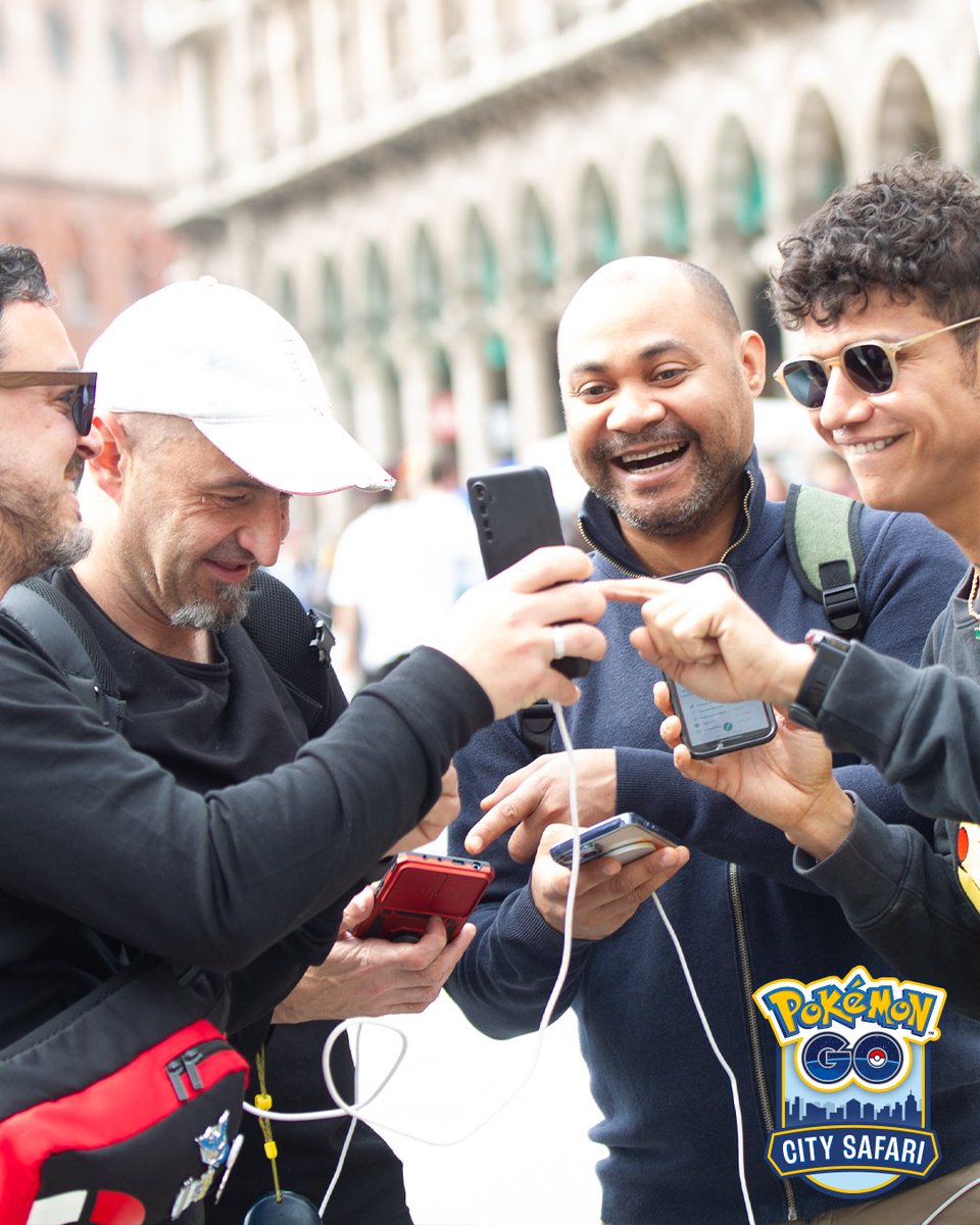 PokemonGOit's tweet photo. Lo sai che durante #PokemonGOCitySafari puoi effettuare fino a cinque scambi speciali 🤝 al giorno OVUNQUE a #Milano🤯? 🤩🇮🇹
Condividi nei commenti il tuo Codice Allenatore e trova un amico👇🔢

#PokemonGO #friendship #Pokemon #PlayTogether #Italy #events https://t.co/rWaXqvkk1h
