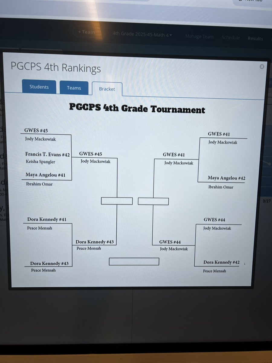 Congratulations to my three math classes! They killed it on the semi finals, now moving to the quarter finals. Will it be two of my classes battling it out for the 4th grade county championship title? I’m hoping ….🥳💪🏻🐯💙🐯